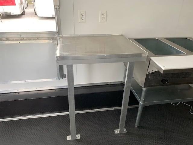 504-8.5-x-20-white-v-nose-concession-food-trailer-with-appliances-14.jpg 8.5' x 20' White V-Nose Concession Food Trailer with Appliances