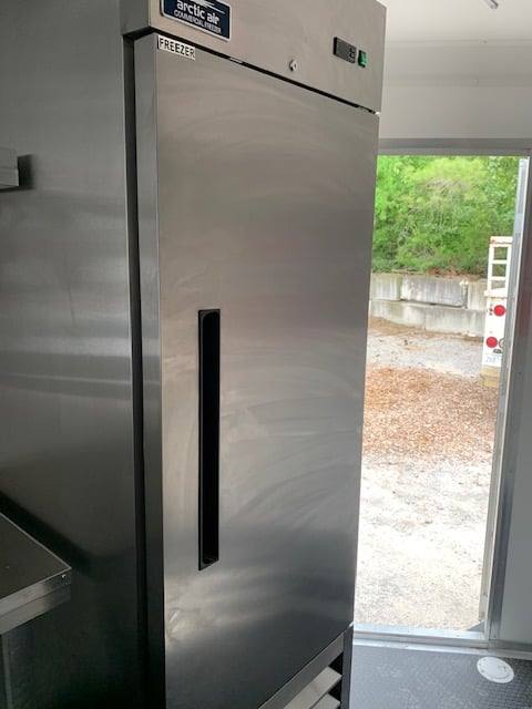 504-8.5-x-20-white-v-nose-concession-food-trailer-with-appliances-15.jpg 8.5' x 20' White V-Nose Concession Food Trailer with Appliances
