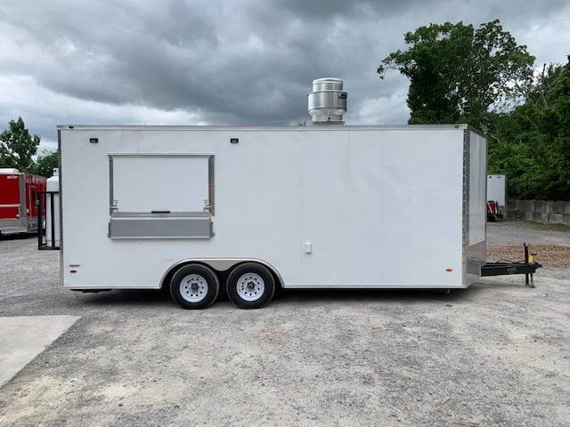 504-8.5-x-20-white-v-nose-concession-food-trailer-with-appliances-17.jpg 8.5' x 20' White V-Nose Concession Food Trailer with Appliances