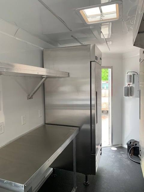 504-8.5-x-20-white-v-nose-concession-food-trailer-with-appliances-25.jpg 8.5' x 20' White V-Nose Concession Food Trailer with Appliances