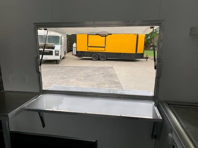 504-8.5-x-20-white-v-nose-concession-food-trailer-with-appliances-27.jpg 8.5' x 20' White V-Nose Concession Food Trailer with Appliances
