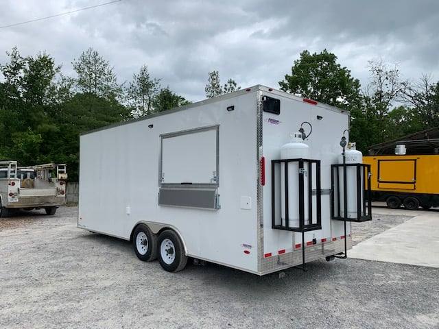 504-8.5-x-20-white-v-nose-concession-food-trailer-with-appliances-5.jpg 8.5' x 20' White V-Nose Concession Food Trailer with Appliances