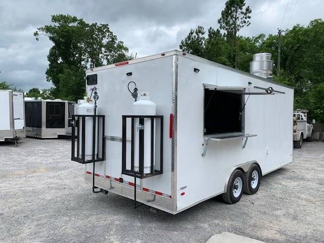 504-8.5-x-20-white-v-nose-concession-food-trailer-with-appliances-6.jpg 8.5' x 20' White V-Nose Concession Food Trailer with Appliances