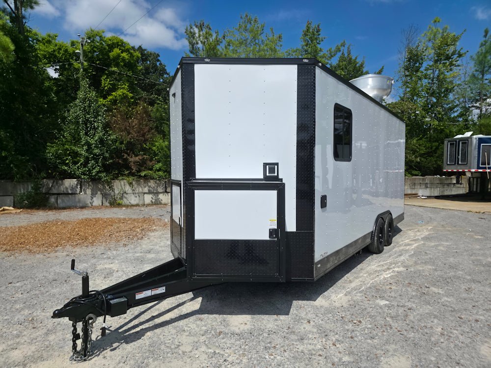 506-8.5-x-20-white-w-blackout-concession-trailer-food-event-catering-3.jpg 8.5' X 20' White W/ Blackout Concession Trailer Food Event Catering