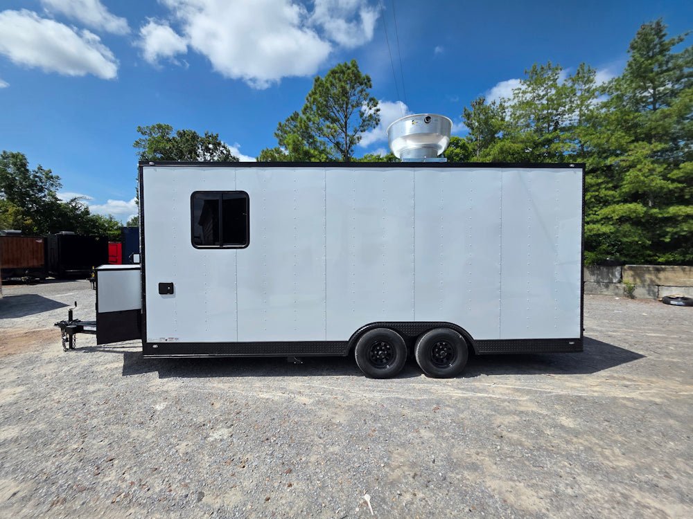 506-8.5-x-20-white-w-blackout-concession-trailer-food-event-catering-4.jpg 8.5' X 20' White W/ Blackout Concession Trailer Food Event Catering