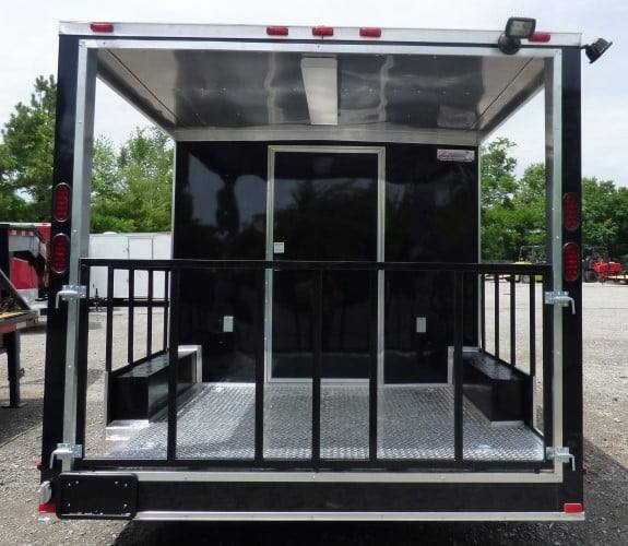 51-8.5-x-14-black-concession-bbq-food-event-catering-trailer-11.jpg 8.5' x 14' Black Concession BBQ Food Event Catering Trailer