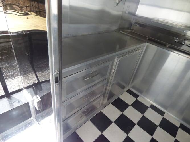 51-8.5-x-14-black-concession-bbq-food-event-catering-trailer-17.jpg 8.5' x 14' Black Concession BBQ Food Event Catering Trailer