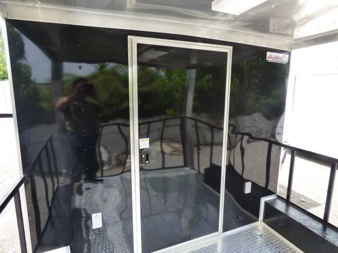 51-8.5-x-14-black-concession-bbq-food-event-catering-trailer-2.jpg 8.5' x 14' Black Concession BBQ Food Event Catering Trailer