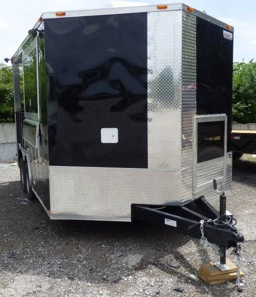 51-8.5-x-14-black-concession-bbq-food-event-catering-trailer-9.jpg 8.5' x 14' Black Concession BBQ Food Event Catering Trailer