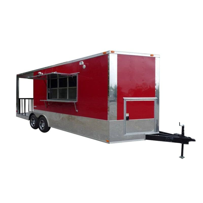 511-8.5-x-21-victory-red-event-catering-concession-food-trailer-1.jpg 8.5' x 21' Victory Red Event Catering Concession Food Trailer