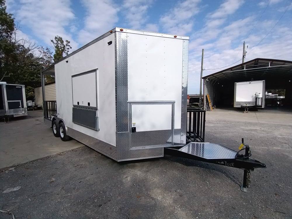 512-8.5-x-21-white-porch-style-bbq-vending-concession-trailer-with-appliances-10.jpg 8.5' x 21' White Porch Style BBQ Vending Concession Trailer with Appliances