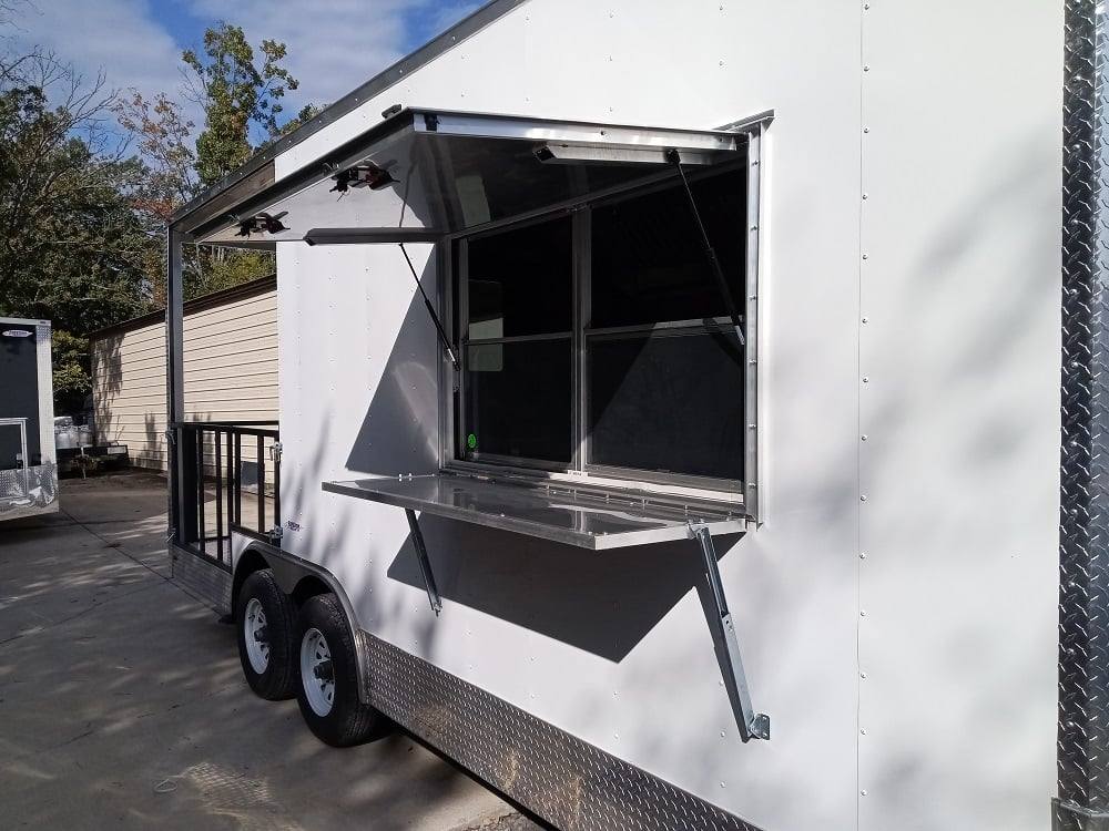 512-8.5-x-21-white-porch-style-bbq-vending-concession-trailer-with-appliances-12.jpg 8.5' x 21' White Porch Style BBQ Vending Concession Trailer with Appliances