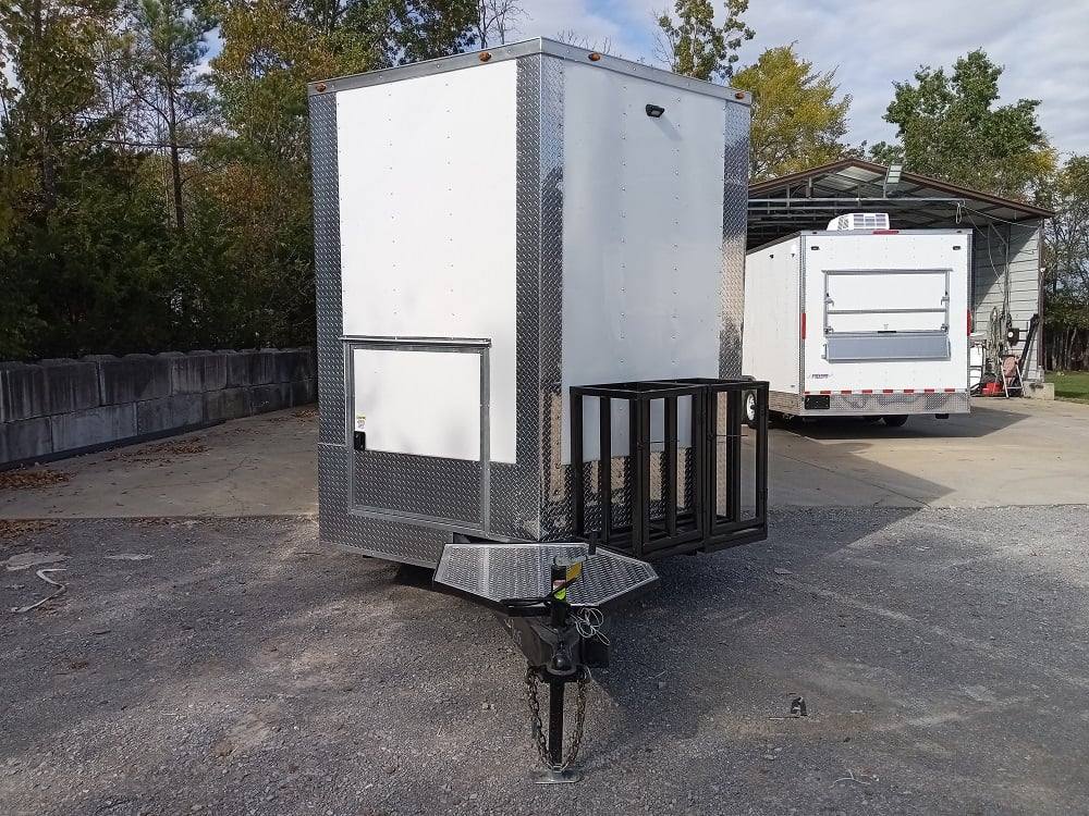 512-8.5-x-21-white-porch-style-bbq-vending-concession-trailer-with-appliances-2.jpg 8.5' x 21' White Porch Style BBQ Vending Concession Trailer with Appliances