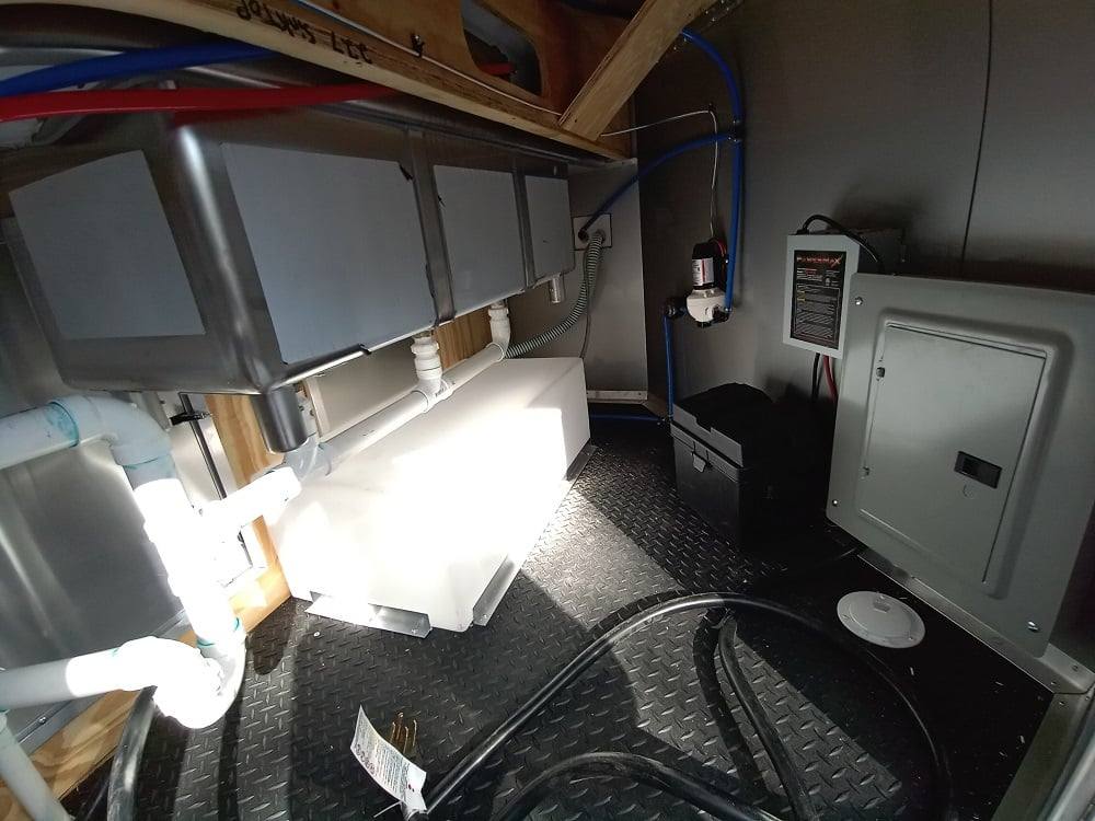 512-8.5-x-21-white-porch-style-bbq-vending-concession-trailer-with-appliances-9.jpg 8.5' x 21' White Porch Style BBQ Vending Concession Trailer with Appliances