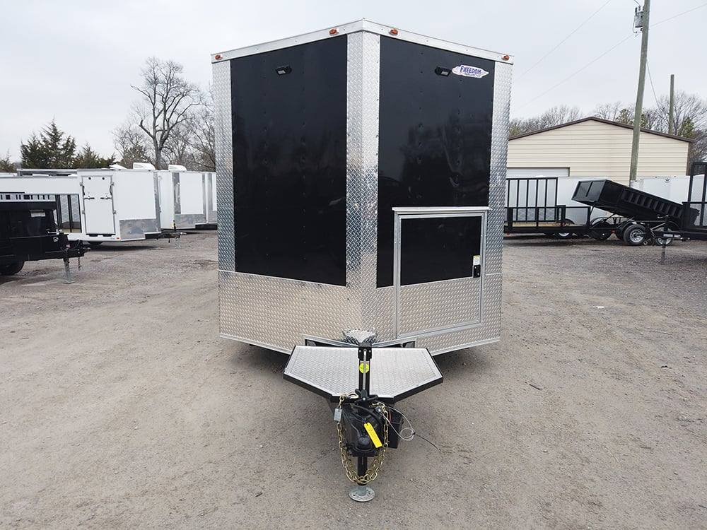 514-8.5-x-22-black-bbq-porch-concession-food-event-trailer-21.jpg 8.5' x 22' Black BBQ Porch Concession Food Event Trailer