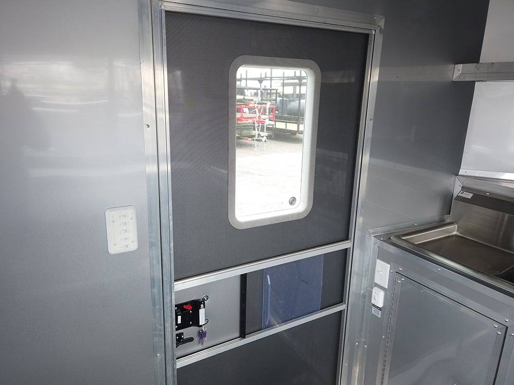 514-8.5-x-22-black-bbq-porch-concession-food-event-trailer-9.jpg 8.5' x 22' Black BBQ Porch Concession Food Event Trailer