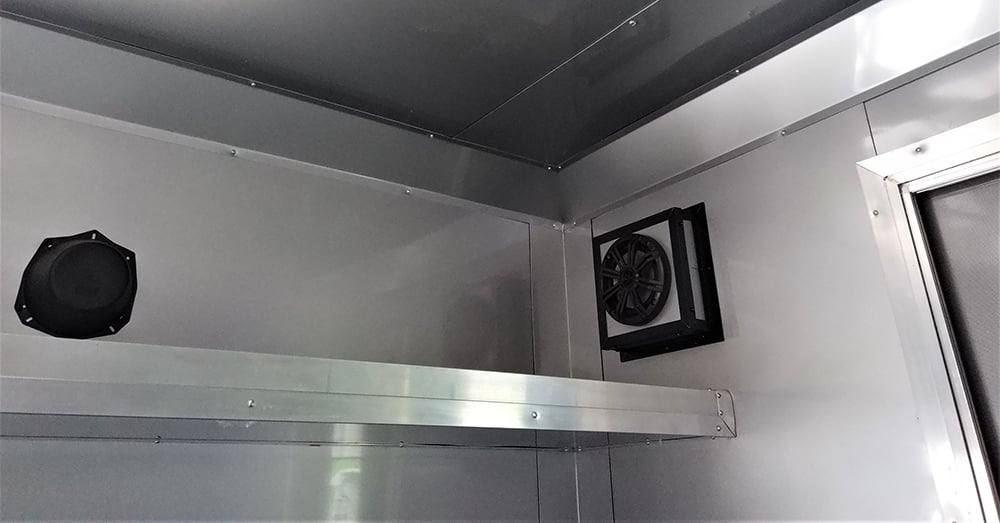 8.5' x 22' Black BBQ Porch Concession Food Trailer