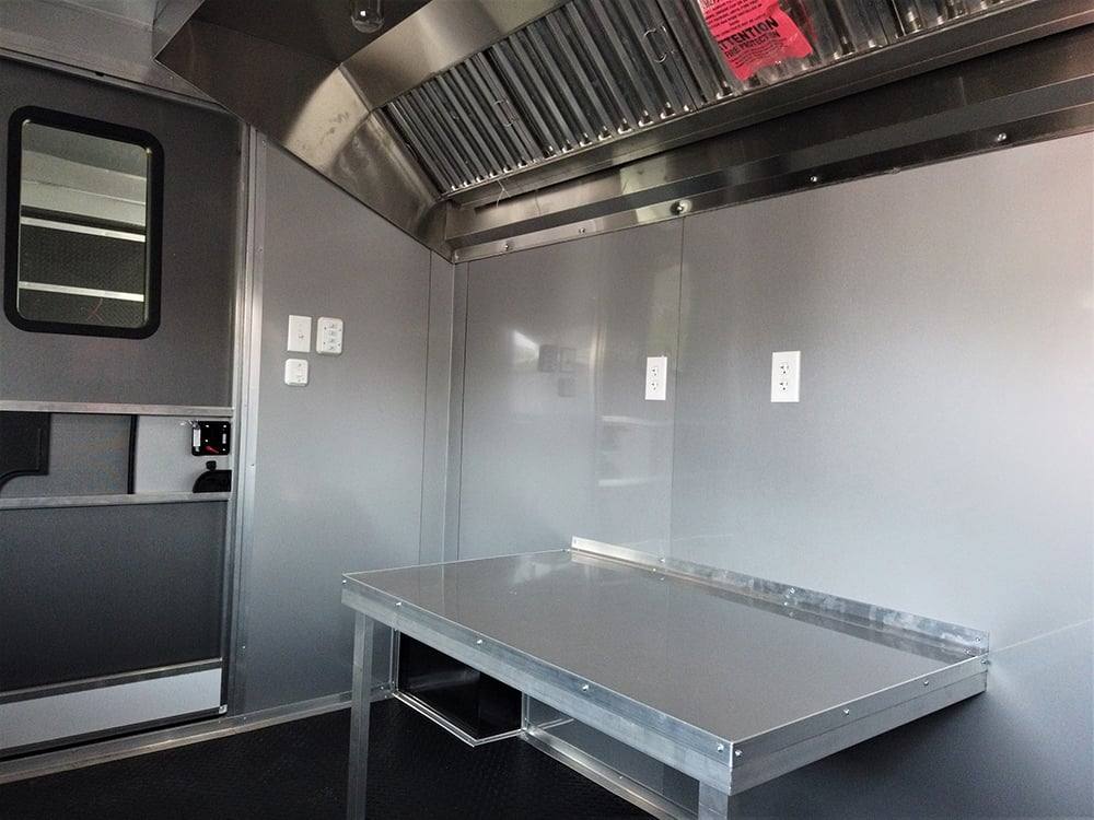 8.5' x 22' Black BBQ Porch Concession Food Trailer