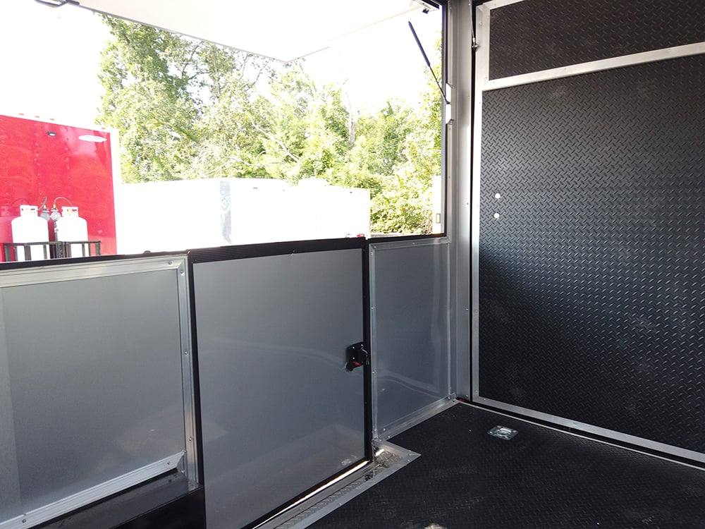 8.5' x 22' Black BBQ Porch Concession Food Trailer