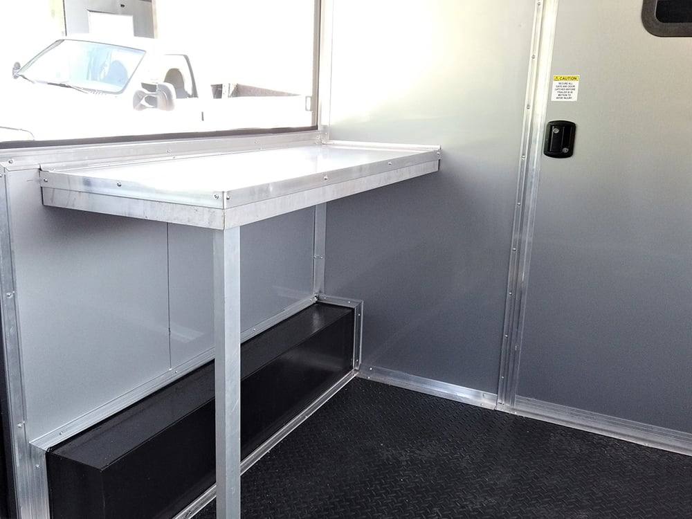 8.5' x 22' Black BBQ Porch Concession Food Trailer