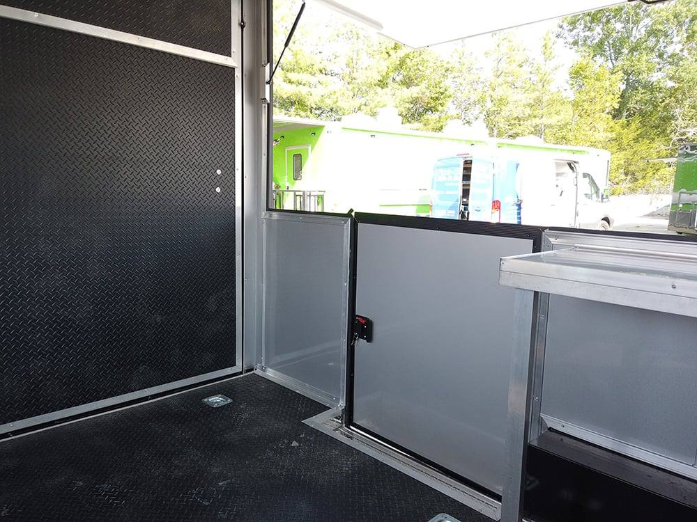 8.5' x 22' Black BBQ Porch Concession Food Trailer