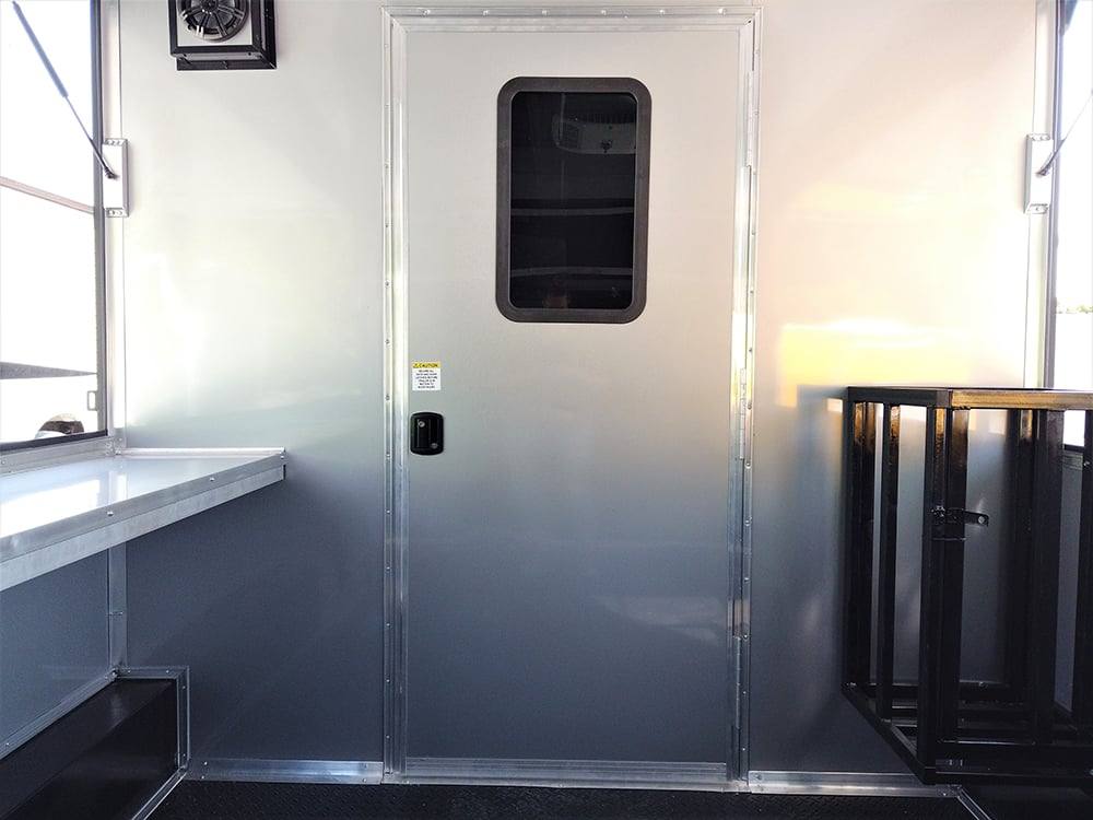 8.5' x 22' Black BBQ Porch Concession Food Trailer