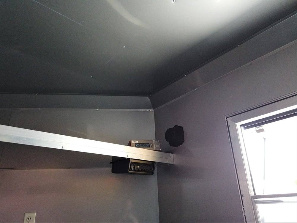8.5' x 22' Black BBQ Porch Concession Food Trailer