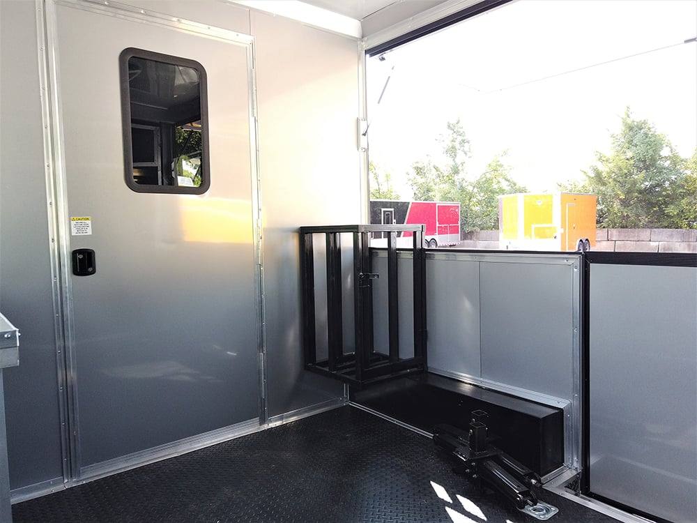 8.5' x 22' Black BBQ Porch Concession Food Trailer