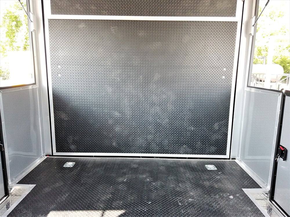 8.5' x 22' Black BBQ Porch Concession Food Trailer