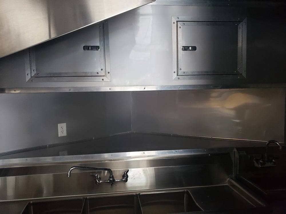 8.5' x 22' Black BBQ Porch Concession Trailer With Appliances