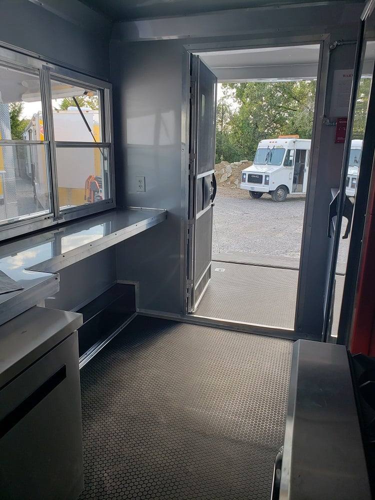 8.5' x 22' Black BBQ Porch Concession Trailer With Appliances