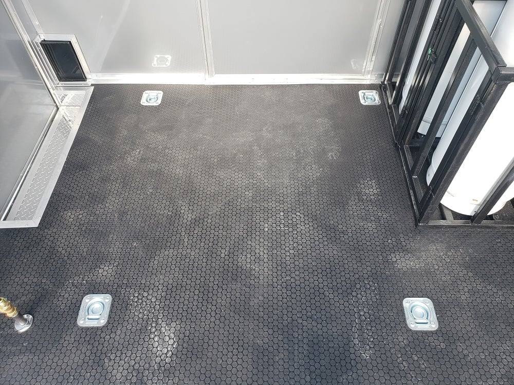 8.5' x 22' Black BBQ Porch Concession Trailer With Appliances
