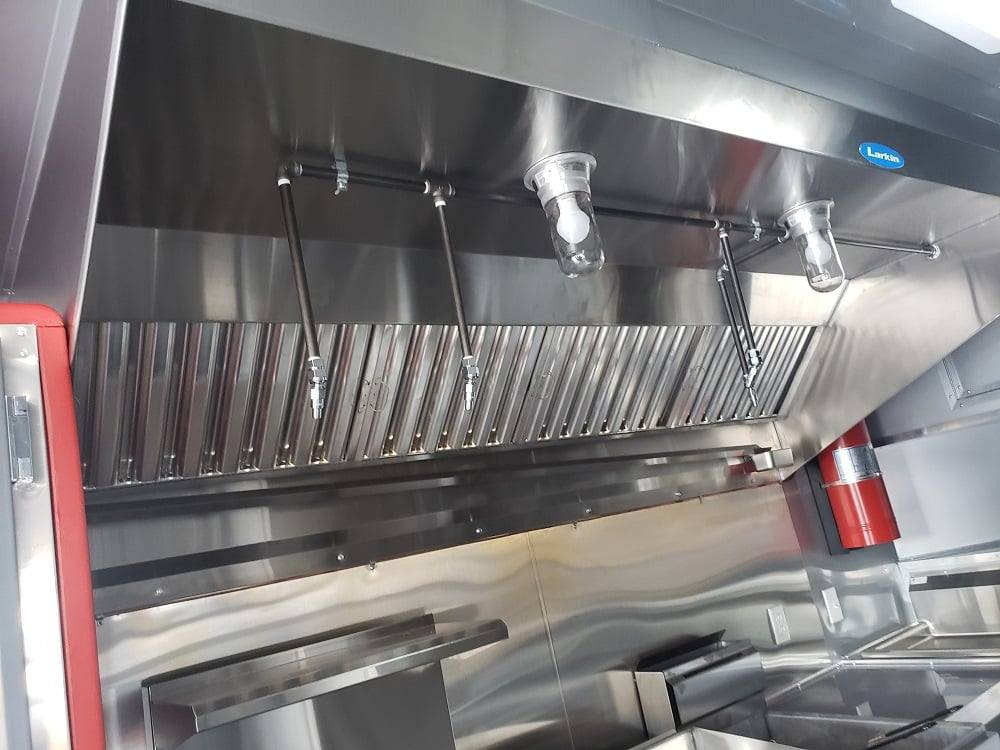 8.5' x 22' Black BBQ Porch Concession Trailer With Appliances