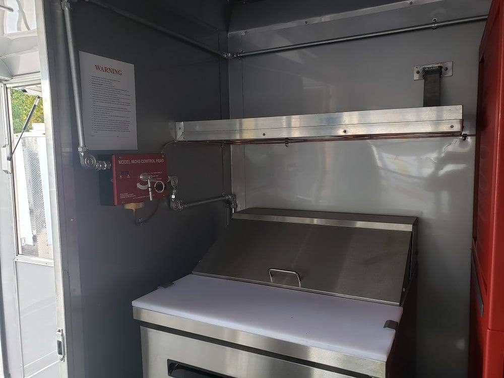 8.5' x 22' Black BBQ Porch Concession Trailer With Appliances