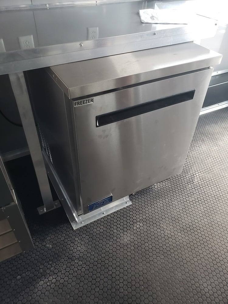 8.5' x 22' Black BBQ Porch Concession Trailer With Appliances