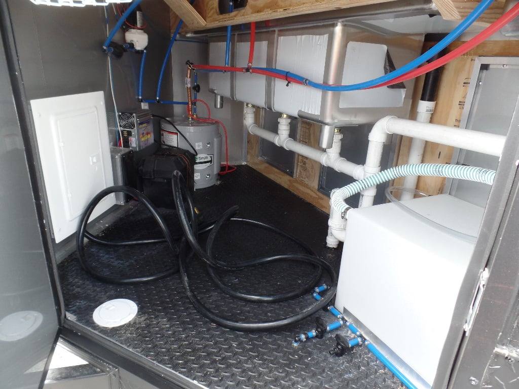 518-8.5-x-22-black-concession-bbq-food-event-catering-trailer-2.jpg 8.5' x 22' Black Concession BBQ Food Event Catering Trailer