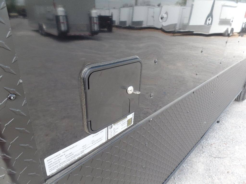 518-8.5-x-22-black-concession-bbq-food-event-catering-trailer-3.jpg 8.5' x 22' Black Concession BBQ Food Event Catering Trailer