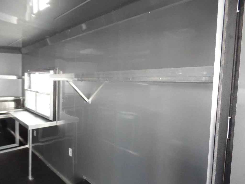 518-8.5-x-22-black-concession-bbq-food-event-catering-trailer-4.webp 8.5' x 22' Black Concession BBQ Food Event Catering Trailer