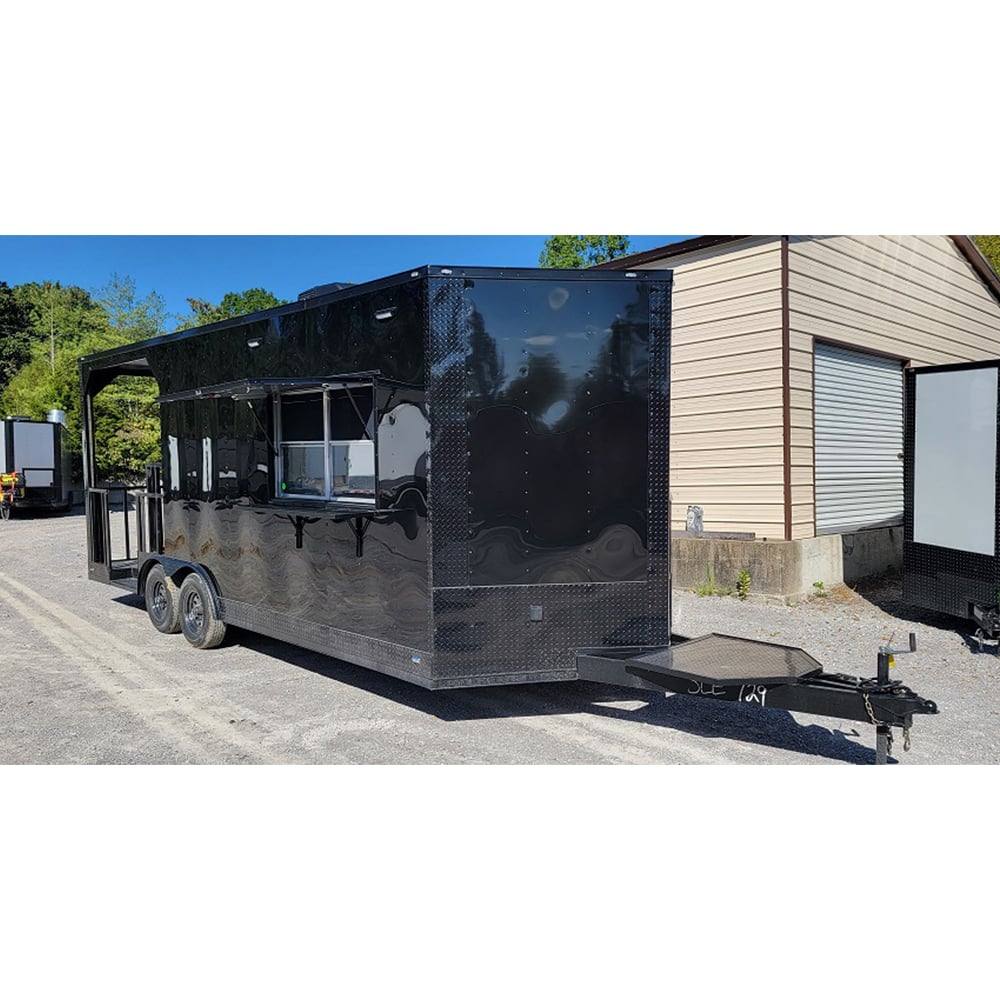520-8.5-x-22-black-concession-trailer-food-event-catering-bbq-13.jpg 8.5' X 22' Black Concession Trailer Food Event Catering BBQ