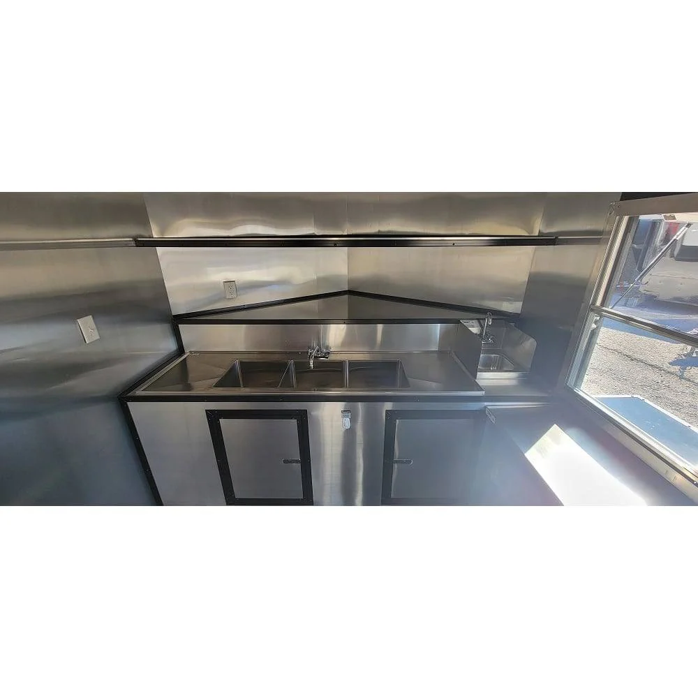 520-8.5-x-22-black-concession-trailer-food-event-catering-bbq-18.webp 8.5' X 22' Black Concession Trailer Food Event Catering BBQ