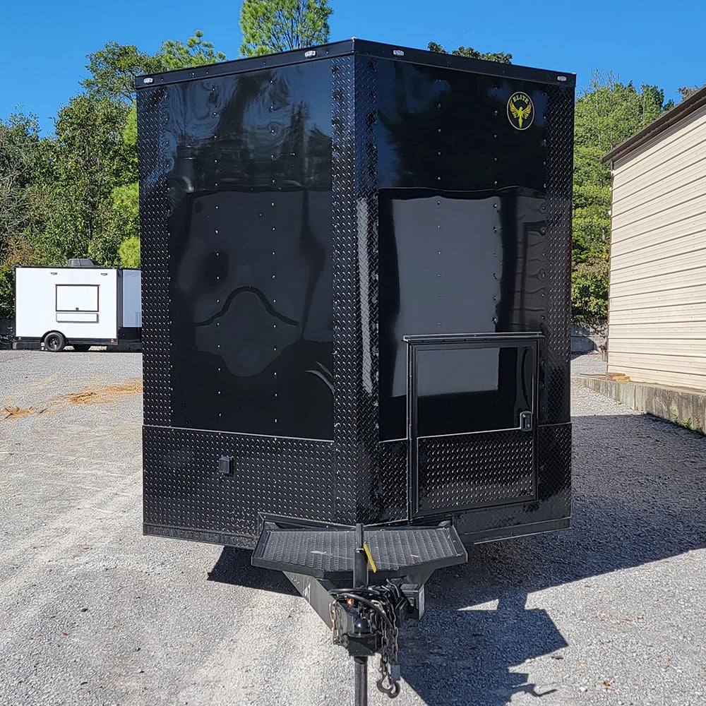 520-8.5-x-22-black-concession-trailer-food-event-catering-bbq-2.jpg 8.5' X 22' Black Concession Trailer Food Event Catering BBQ