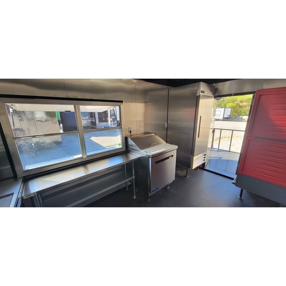 520-8.5-x-22-black-concession-trailer-food-event-catering-bbq-22.jpg 8.5' X 22' Black Concession Trailer Food Event Catering BBQ