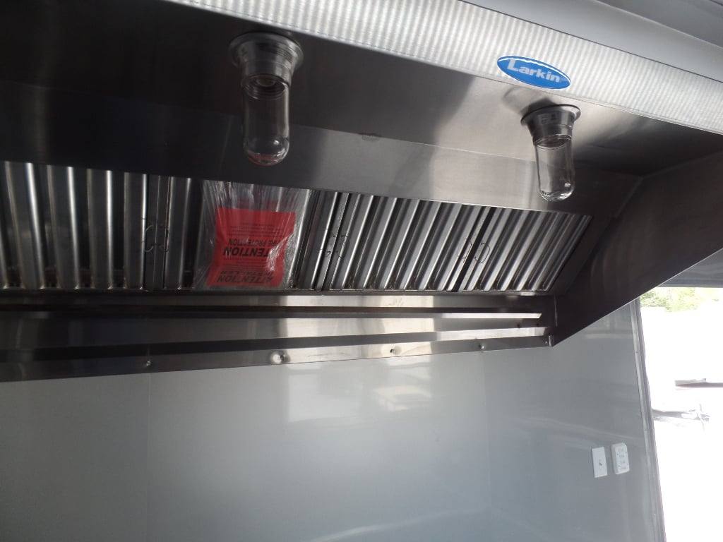 523-8.5-x-22-black-enclosed-bbq-porch-concession-food-trailer-22.jpg 8.5' x 22' Black Enclosed BBQ Porch Concession Food Trailer