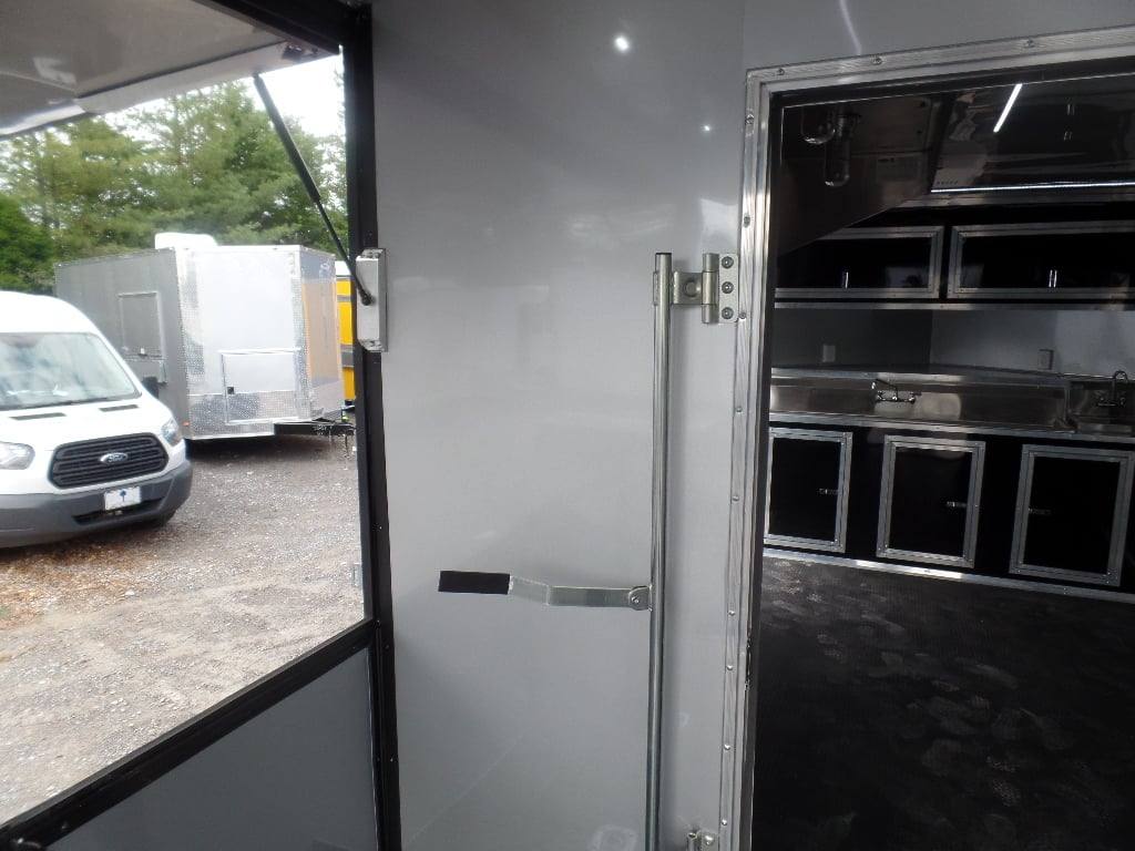 523-8.5-x-22-black-enclosed-bbq-porch-concession-food-trailer-27.jpg 8.5' x 22' Black Enclosed BBQ Porch Concession Food Trailer