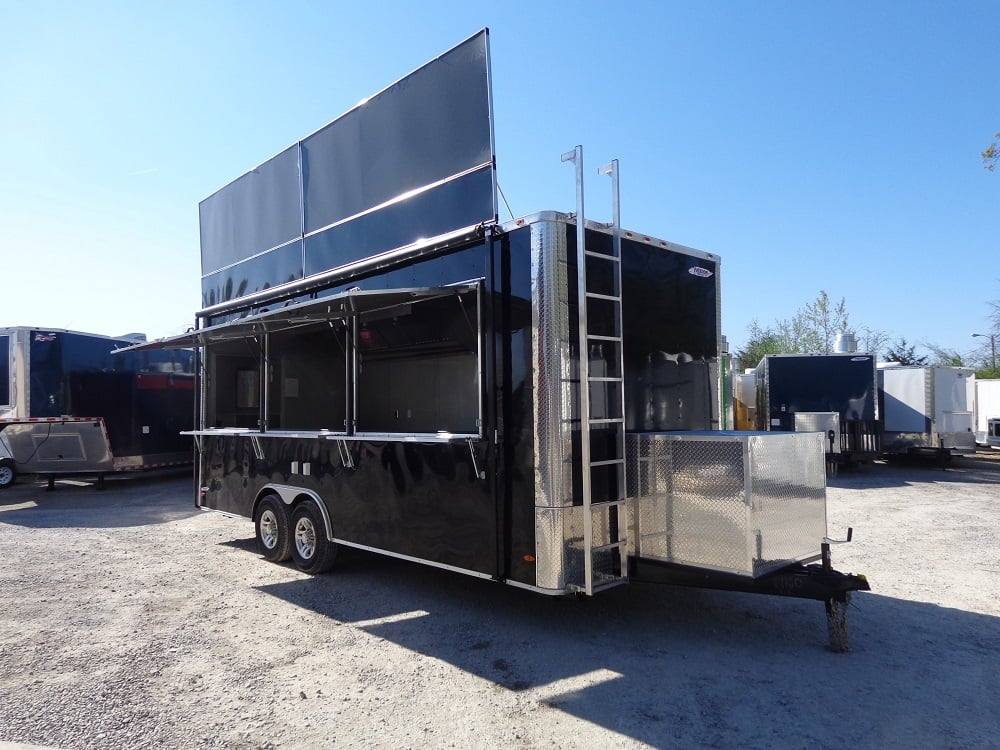 524-8.5-x-22-black-flat-nose-concession-food-trailer-17.jpg 8.5' x 22' Black Flat Nose Concession Food Trailer