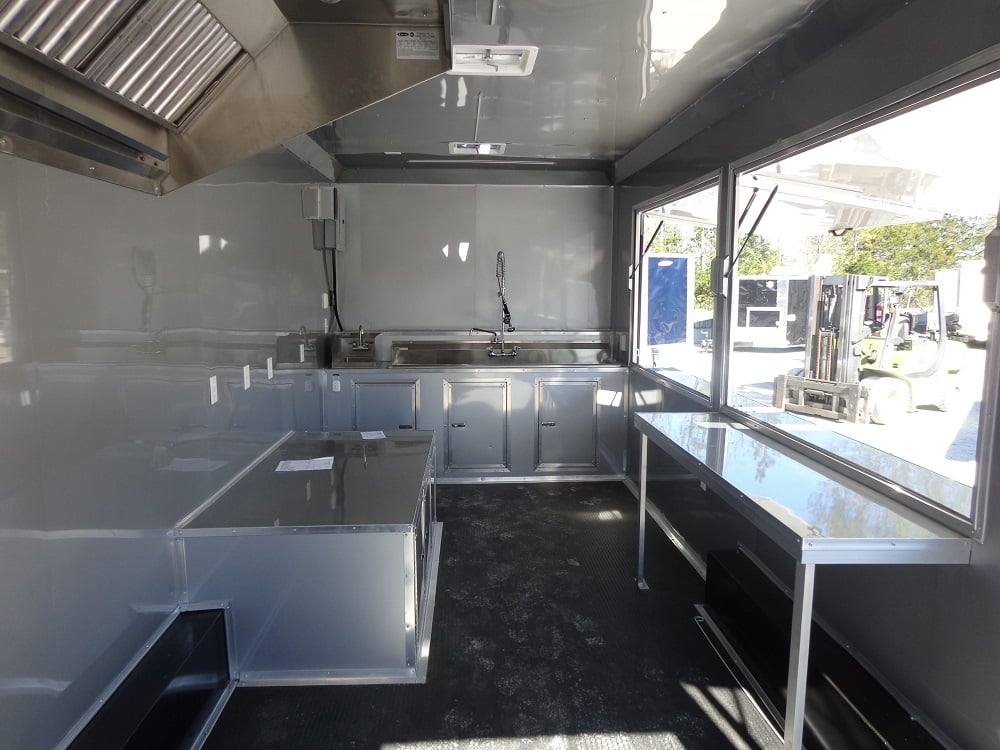 524-8.5-x-22-black-flat-nose-concession-food-trailer-21.jpg 8.5' x 22' Black Flat Nose Concession Food Trailer