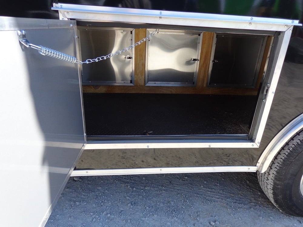 524-8.5-x-22-black-flat-nose-concession-food-trailer-26.jpg 8.5' x 22' Black Flat Nose Concession Food Trailer