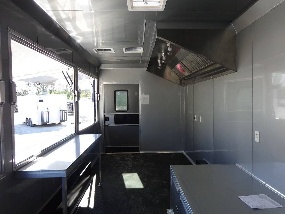 524-8.5-x-22-black-flat-nose-concession-food-trailer-4.jpg 8.5' x 22' Black Flat Nose Concession Food Trailer