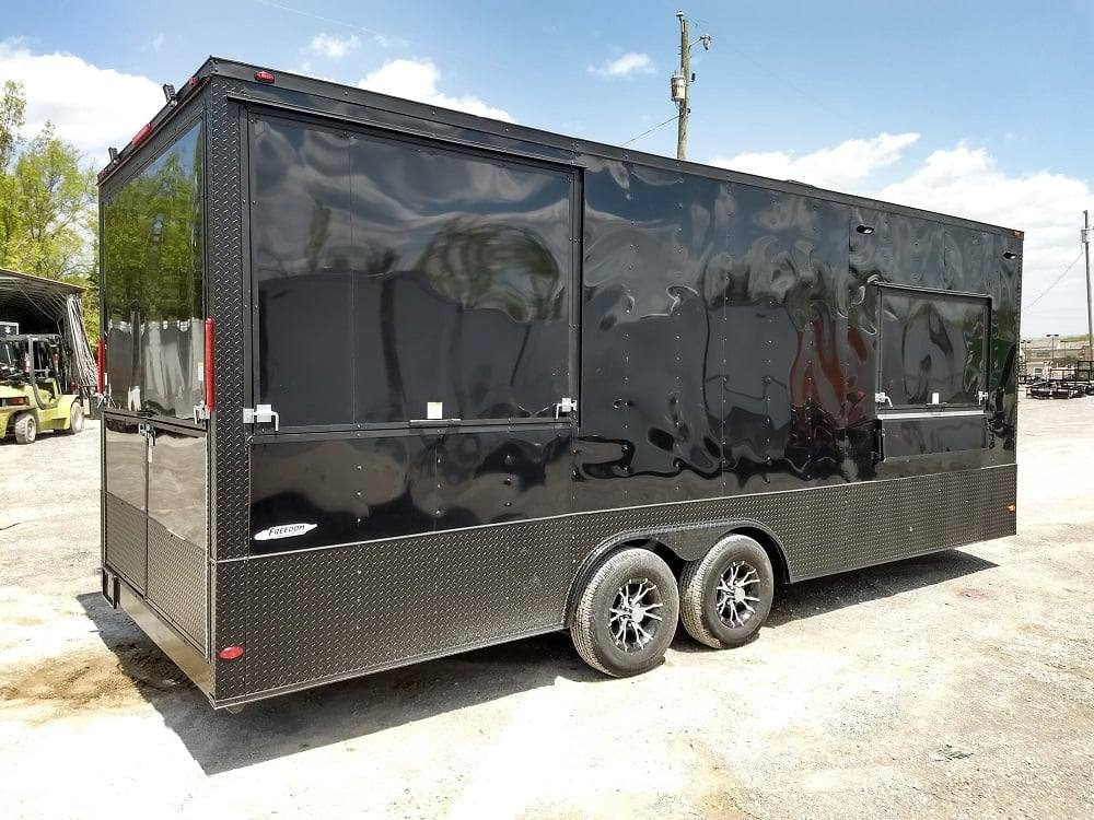 526-8.5-x-22-black-out-concession-food-trailer-with-appliances-4.jpg 8.5' x 22' Black Out Concession Food Trailer With Appliances