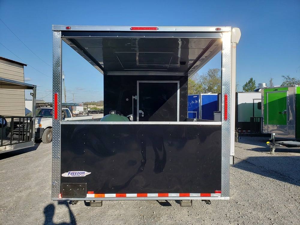 527-8.5-x-22-black-porch-style-bbq-concession-food-trailer-20.jpg 8.5' x 22' Black Porch Style BBQ Concession Food Trailer
